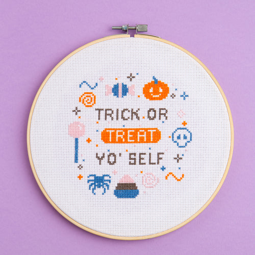 Halloween Club: Trick or Treat Yo'self Cross Stitch Kit