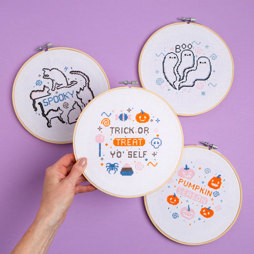 Halloween Club: Trick or Treat Yo'self Cross Stitch Kit